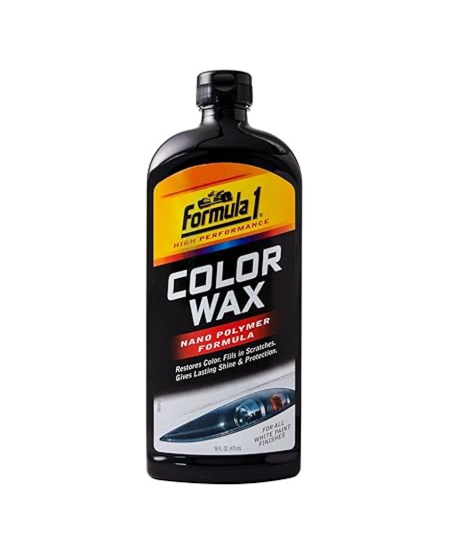 Formula 1 Color Wax for Cars | 473 ml | White | Made in USA | ‎615493